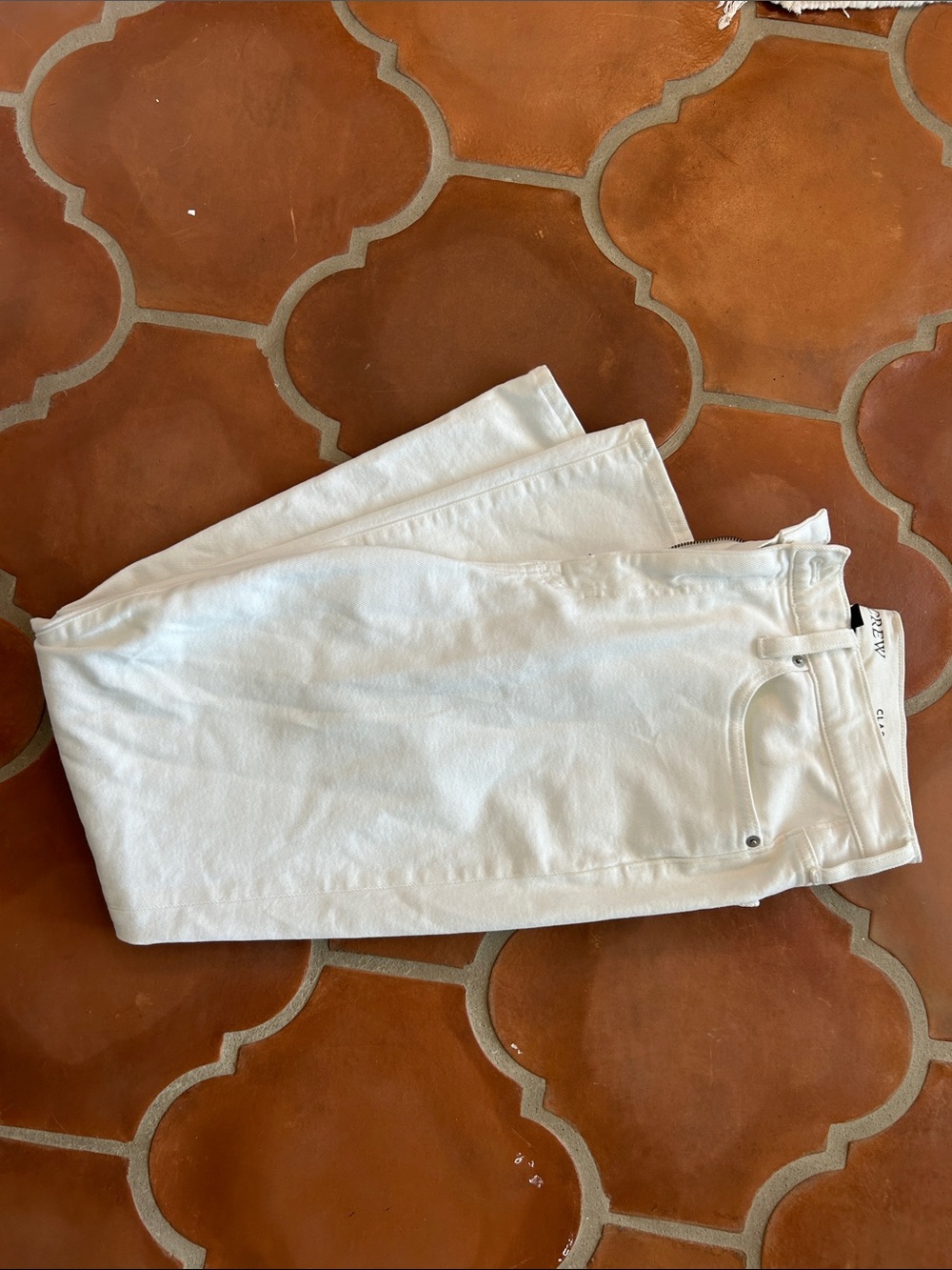 J Crew White Denim Jeans - Classic Straight